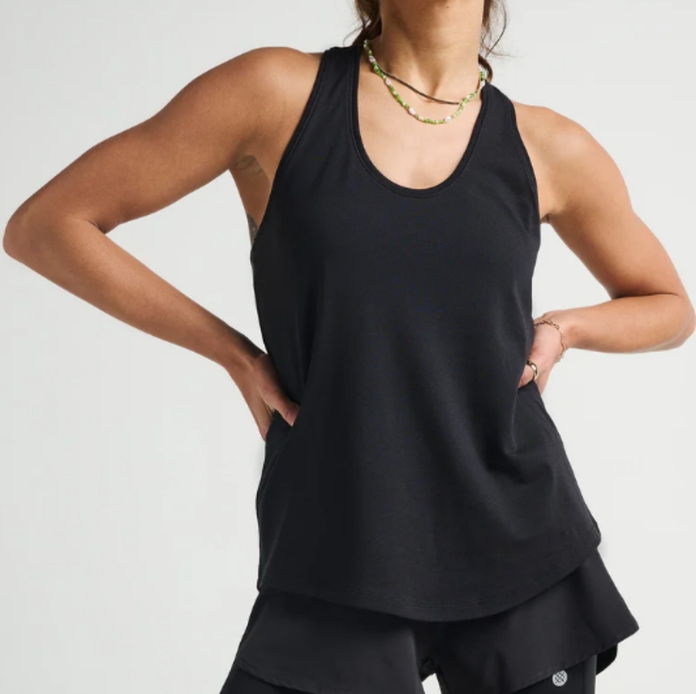 Stance Racerback Tank Top Pima Cotton Black Sport Performance Comfort Medium